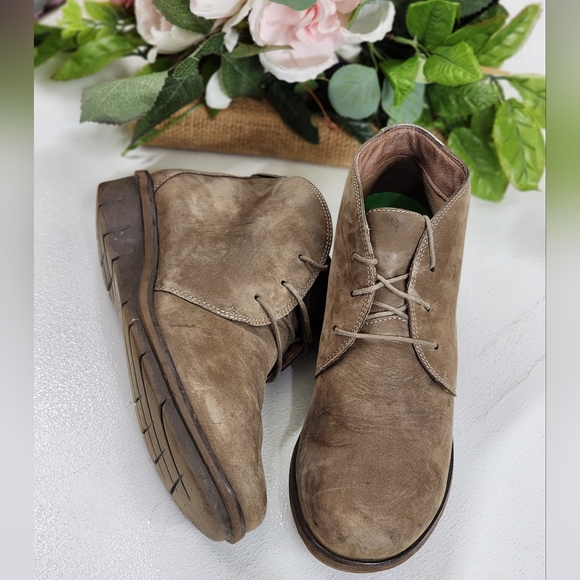Dansko Shoes - Dansko Taupe Suede Ankle Boots